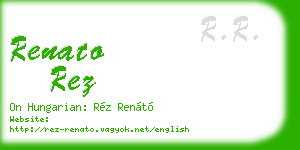 renato rez business card