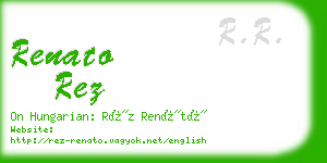renato rez business card